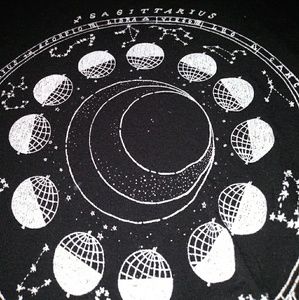 H&M Constellation Black Shirt